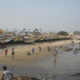 Fishing boats at the coast in Winneba, Ghana