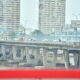 Bridge crossing Lagos lagoon